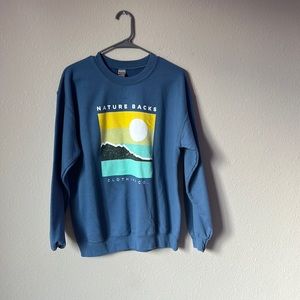 Nature backs clothing co graphic crewneck